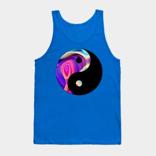 Yin Yang Rainbow colors Tank Top